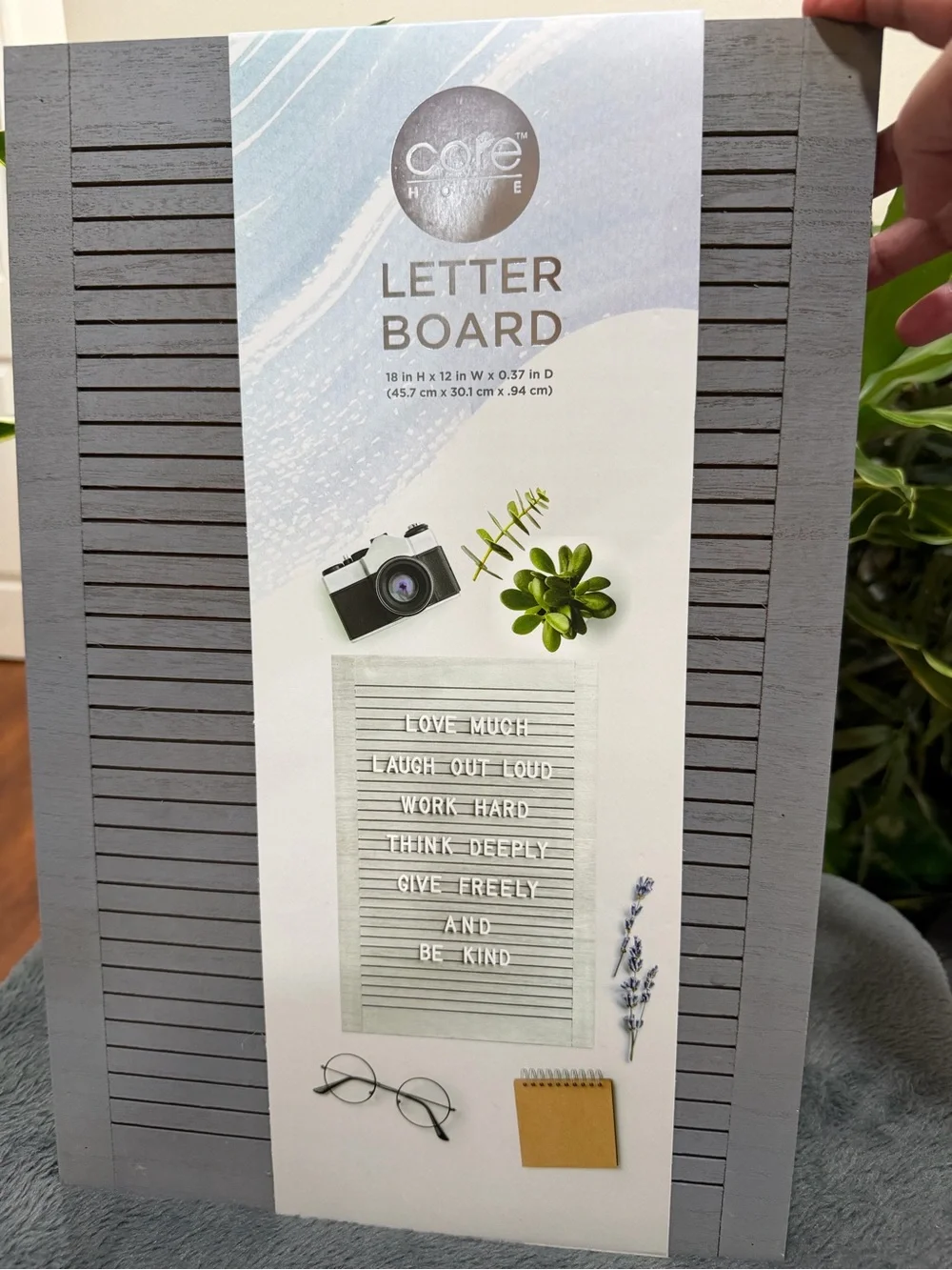 Gray Letter Board - Modern Wall Display